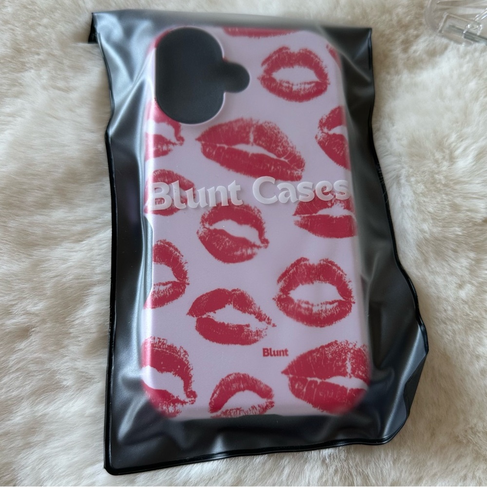Pink Lip Print Phone Case